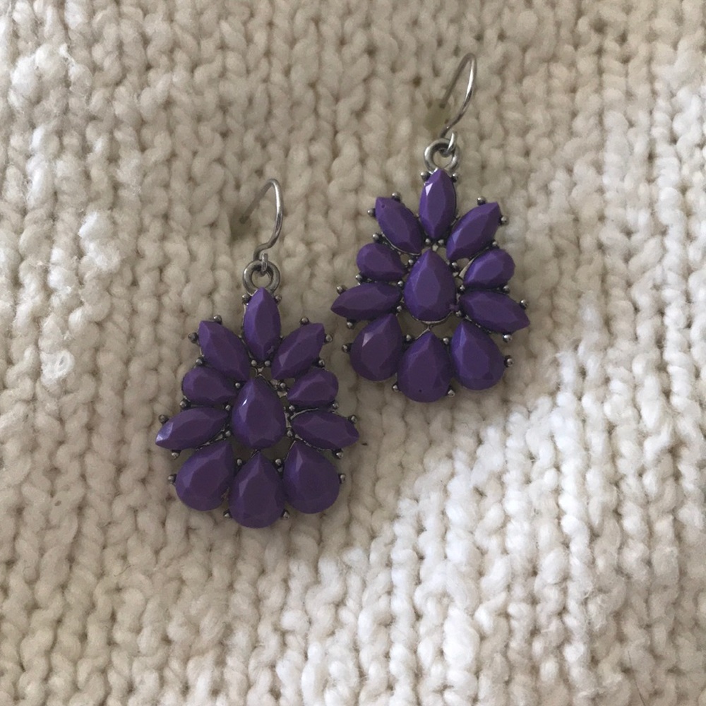 Purple earrings